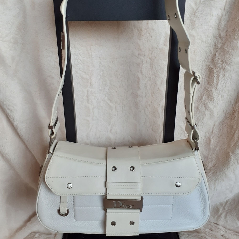 Dior Leather Street Chic Columbus Ave Shoulder Bag